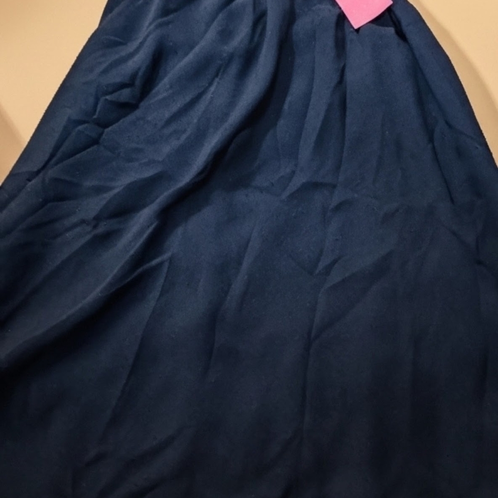 Lilly Pulitzer Deep Navy Pleated Blouse